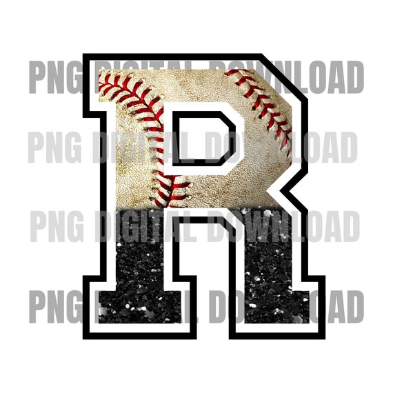 Letter R Baseball Sublimation Design Sublimation PNG | Etsy