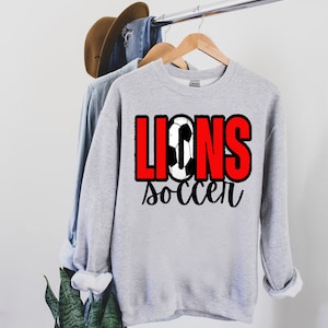 Lions Soccer PNG | Digital Download | Custom Digital | Lions PNG