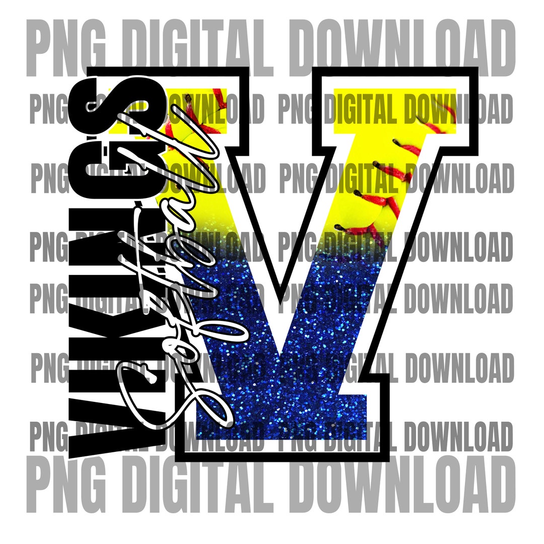 Vikings Softball PNG Softball Sublimation Design Sublimation PNG ...