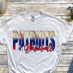 Patriots Baseball PNG | Patriots Digital Download | Patriots Baseball PNG