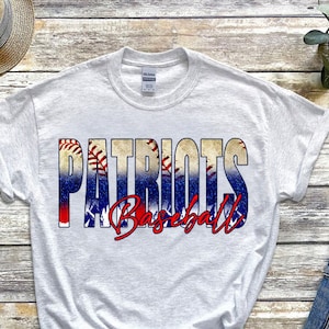 Patriots Baseball PNG | Sublimation Design | Sublimation PNG | Patriots Digital Download | Baseball Sublimation| Patriots Baseball PNG