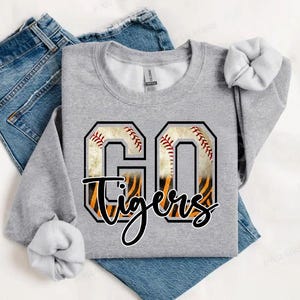 Go Tigers Baseball PNG | Tigers Digital Download | Tigers Baseball Png | Tigers PNG | Custom Digital