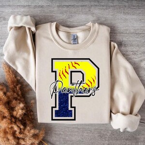 Panthers Softball PNG | Digital Download | Digital Art | Panthers PNG