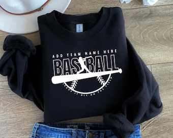 Custom Baseball Team PNG, Personalized Team Shirt Design, School Spirit Mascot Graphic, Game Day Sublimation File, Instant Download