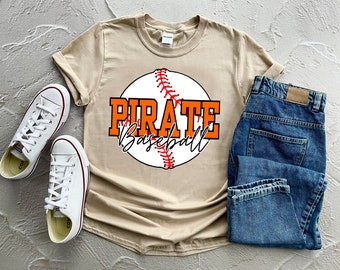 Béisbol pirata PNG / Descarga digital / Digital personalizado / Pirata PNG