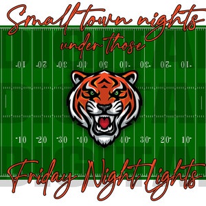 Tigers Football PNG | Tigers Digital Download | Tigers PNG