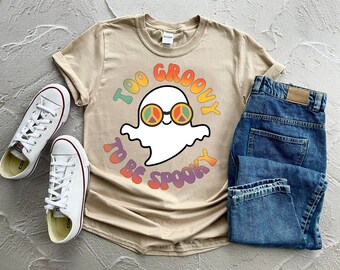 Too groovy to be Spooky | Stay Spooky PNG | Halloween PNG | Sublimation design | Digital Download | Hippie Sublimation | Retro Halloween