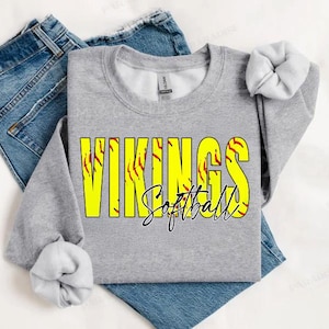 Vikings Softball PNG | Custom Digital | Vikings PNG | Vikings Softball PNG