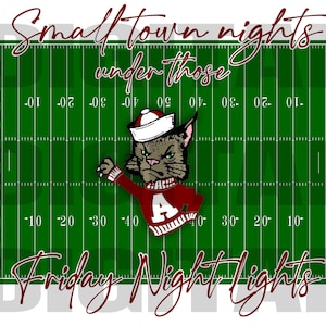 Ashland Tomcats Small Town Nights PNG | Digital Download | Digital Art | Tomcats PNG