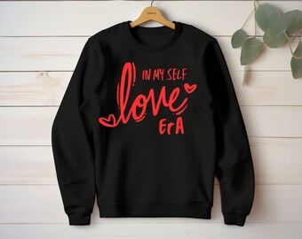 In My Self Love Era PNG, Valentine’s Day Shirt Design, Candy Hearts Retro Graphic, Cute Love Quote Sublimation File, Instant Download