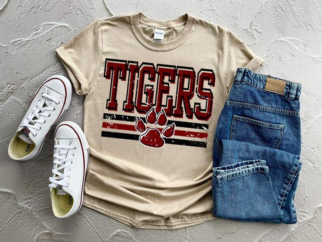 Tigers PNG, Team Mascot Shirt Design, Game Day Sports Graphic, School ...