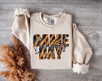Día del juego de los Bengals PNG / Descarga digital / Fútbol de los Bengals PNG / Bengals PNG / Digital personalizado
