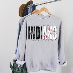 Lassen Sie alles auf dem Feld Indianer Baseball PNG | Digitaler Download | Indianer Baseball png | Indianer png