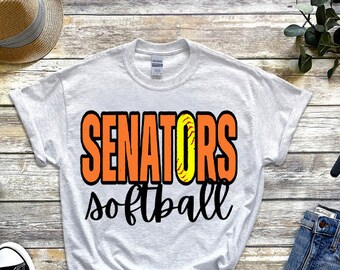 Senators Softball PNG | Digital Download | Senators Softball | Senators PNG