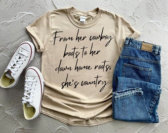 She's Country PNG | Western PNG | Country Music png | Sublimation Designs Downloads | PNG File | Custom Digital