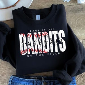 Lassen Sie alles auf dem Feld Bandits Baseball PNG | Digitaler Download | Benutzerdefinierte Digital | Banditen PNG