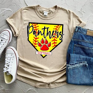Panthers Softball PNG | Panthers Sublimation Design | Sublimation PNG | Digital Download | Softball Sublimation | Digital Art | Panthers PNG