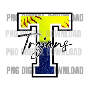 Trojans Softball PNG | Trojans Digital Download |Trojans PNG