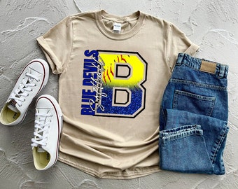 Blue Devils Softball PNG | Blue Devils Digital Download | Blue Devils PNG