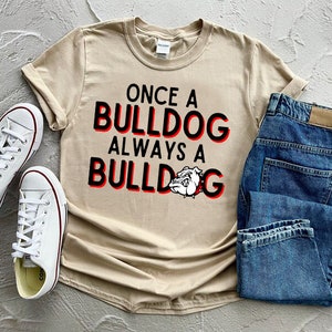 Once a Bulldog always a Bulldog PNG | Red Bulldog Design | | Bulldogs Digital | Dtf Transfer design | Bulldogs PNG
