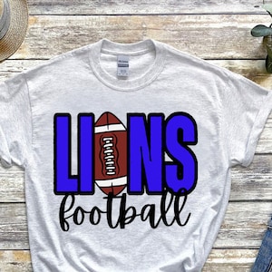 Lions Football PNG | Lions Sublimation Design | Sublimation | DTF Transfer Design | Lions Digital Download | Football Sublimation | Lion PNG