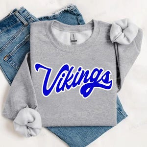 Vikings Blue Cursive PNG | Digital Download | Vikings PNG