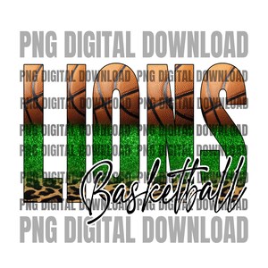 Lions Basketball PNG | Lions Digital Download | Lions Basketball | Lions PNG