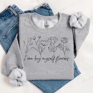 I can buy myself Flowers PNG | Buy myself flowers PNG File | Custom Digital