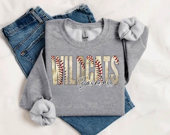 Wildcats Baseball png | Wildcats Digital Download | Custom Digital | Wildcats PNG