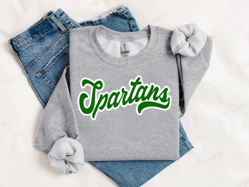 Spatans Cursive Spartans Green Cursive PNG | Spartans Digital Download | Custom Digital ...