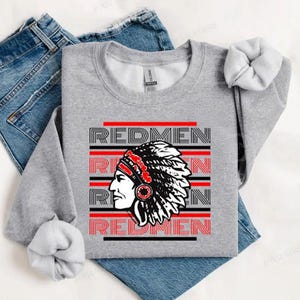 Rock Hill Redmen PNG | Digital Download | Custom Digital | Redmen PNG