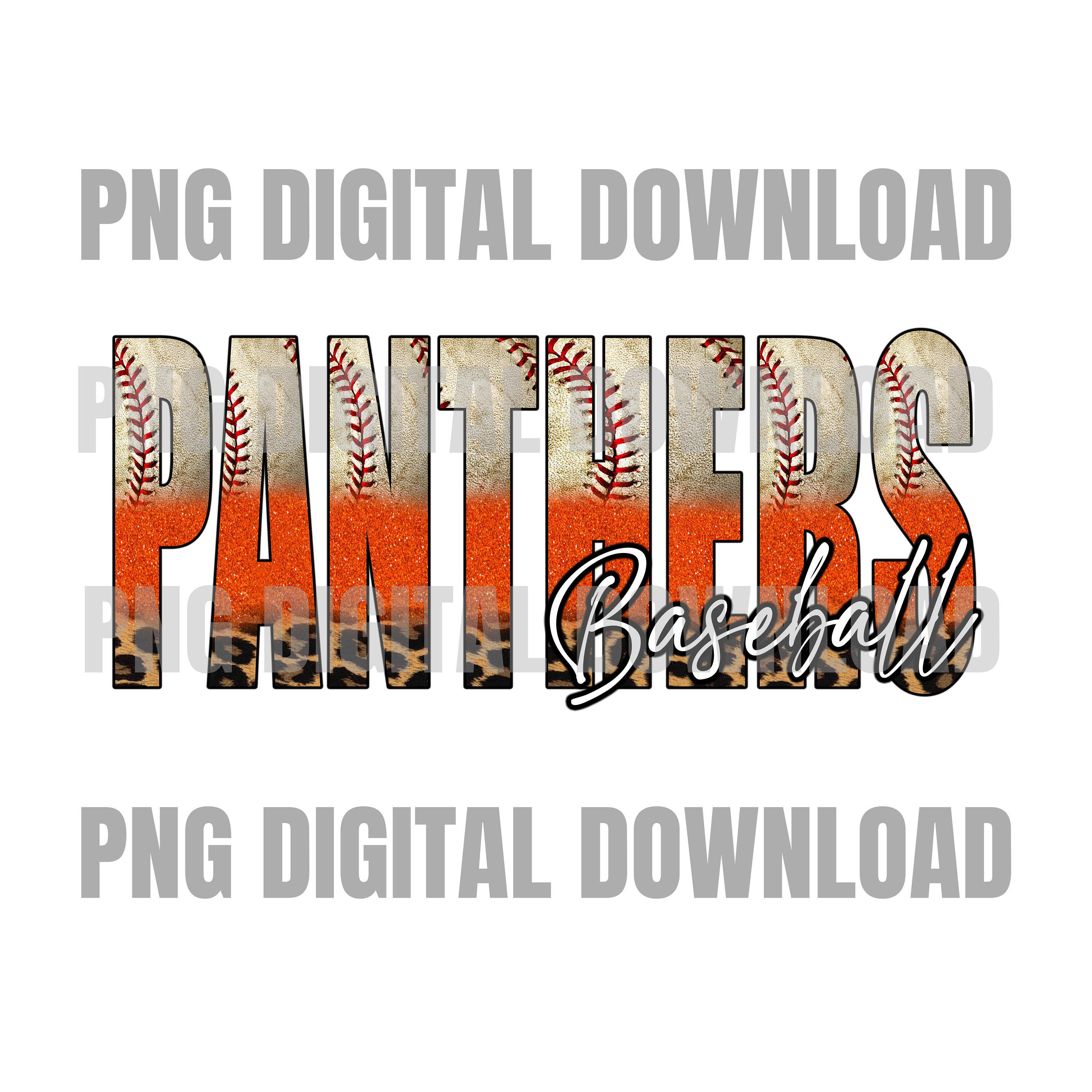 Panthers Baseball PNG | Digital Download | Custom Digital | Panthers ...