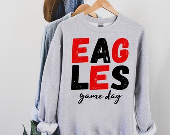 Águilas PNG / Diseño de mascota para el espíritu escolar / Archivo de sublimación / Camiseta para el día del partido / Diseño de camiseta de fútbol americano / Descarga digital