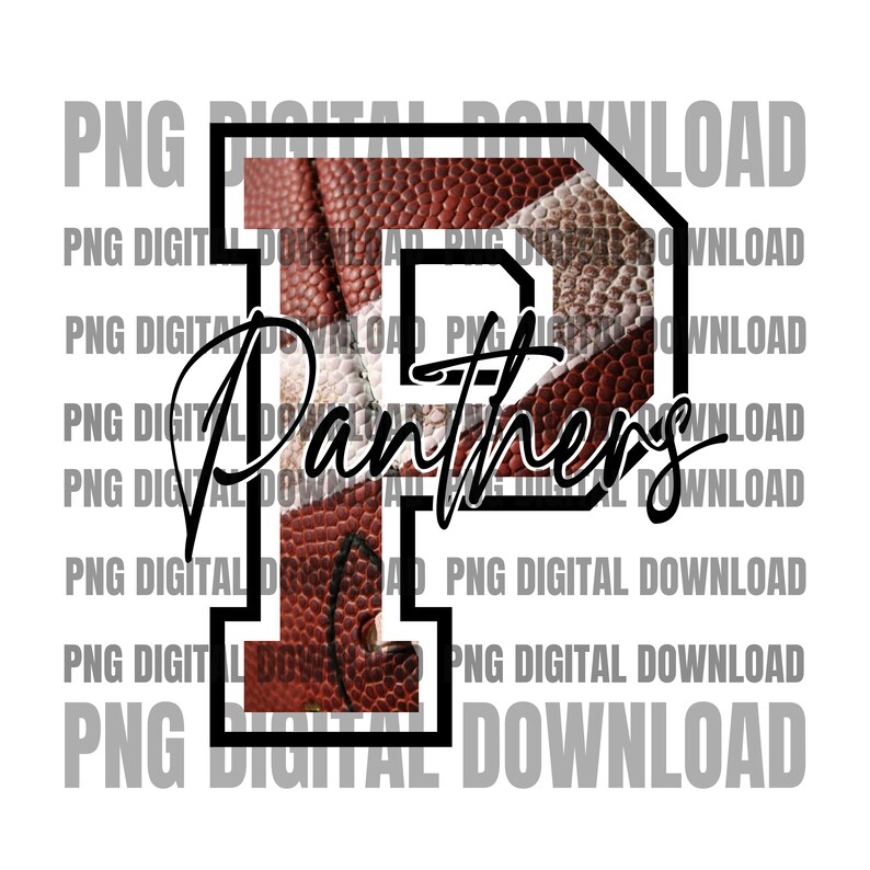 Panthers Football PNG | Digital Download | Panthers PNG - Etsy