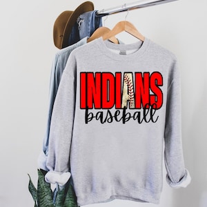 Indians Baseball PNG | Sublimation Design | Sublimation PNG | Digital Download | Printable Artwork | Baseball png | Indians PNG