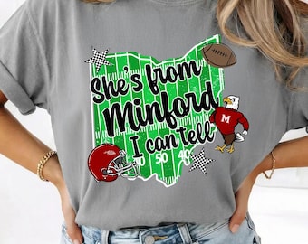 She's from Minford PNG | Minford Falcons PNG | Falcons Digital Download | Printable Artwork | Custom Digital | Falcons PNG