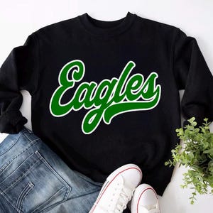 Eagles Green Cursive PNG | Eagles Digital Download | Custom Digital | Eagles PNG