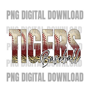 Tigers Baseball PNG | Tigers Digital Download | Custom Digital | Tigers PNG