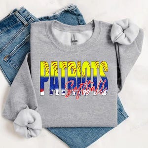 Patriots Softball PNG | Digital Download | Custom Digital | Patriots PNG