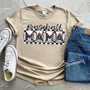 Checkered Baseball Mama PNG | Baseball PNG | Retro Baseball PNG | Baseball Mama Digital Download | Baseball Mama Png