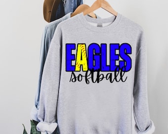 Eagles Softball PNG | Eagles Digital Download | Custom Digital | Eagles PNG