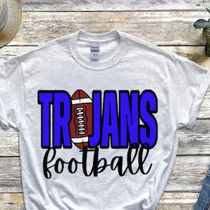 Trojans Football PNG | Trojans Digital Download | DTF Design | Custom Digital | Trojans PNG