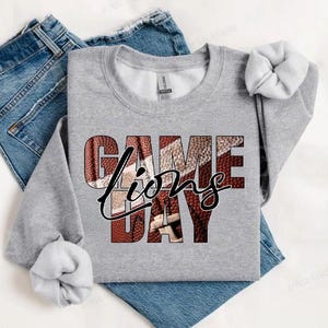 Día de juego Leones PNG / Leones Fútbol PNG / Leones Descarga digital / Leones PNG