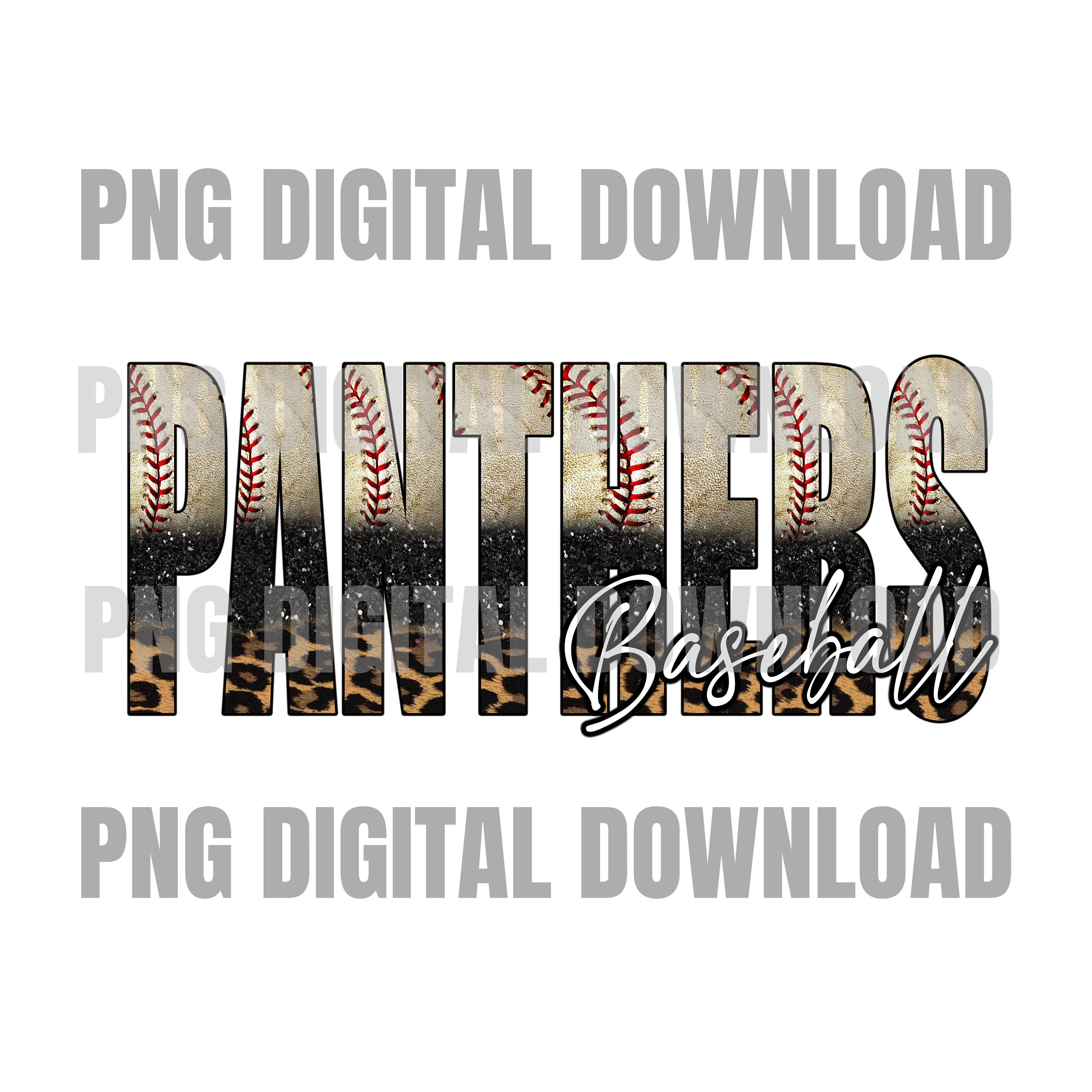 Panthers Baseball PNG | Sublimation Design | Sublimation PNG | Digital ...