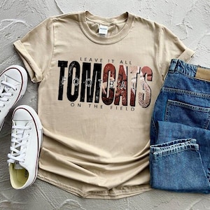 Leave it all on the field Tomcats Football PNG | Tomcats Football Png | Digital Download | Tomcats PNG