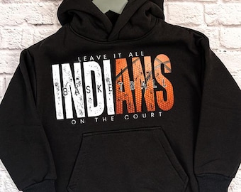 Leave it all on the court Indians Basketball PNG | Digital Download | DTF Design | Indians Basketball png | Indians png