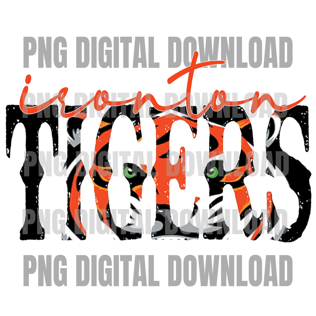 Ironton Tigers Sublimation Design Tigers Digital Download Custom ...