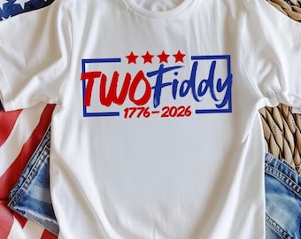 Two Fiddy 4th of July PNG | Funny Patriotic Turtle PNG | America Design | Red White & Blue Digital Download | Independence Day | DTF Design