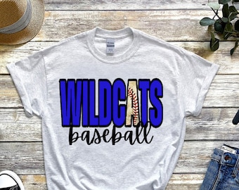 Wildcats Baseball png | Wildcats Digital Download | Custom Digital | Wildcats PNG