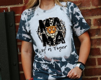 Mama of a Tiger PNG, Tigers Baseball Shirt Design, Game Day Sports Mom Graphic, Team Mascot Sublimation File, Instant Download